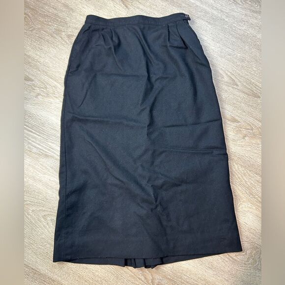PENDLETON | Vintage Black Wool Skirt - Picture 1 of 6